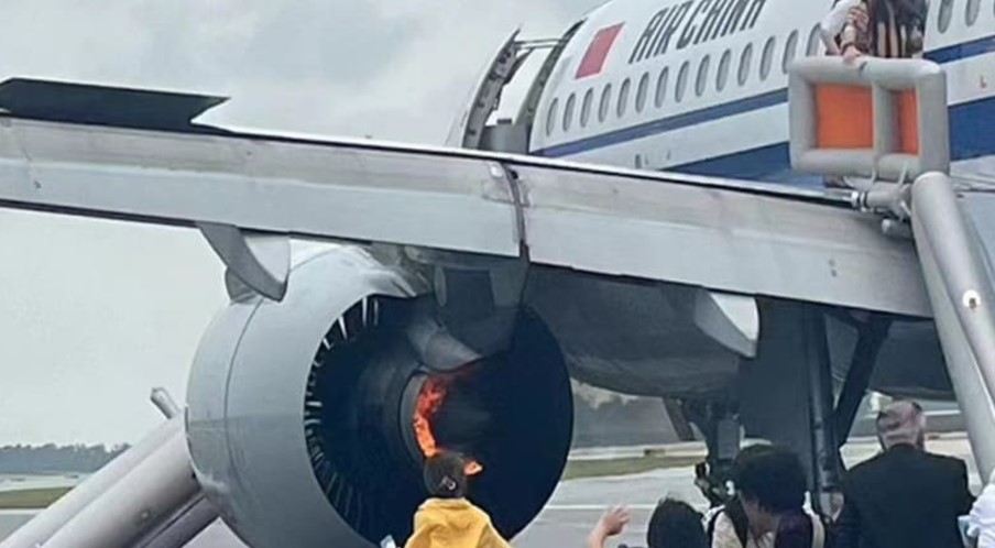 Passengers On Air China Evacuated After A Plane Caught Fire